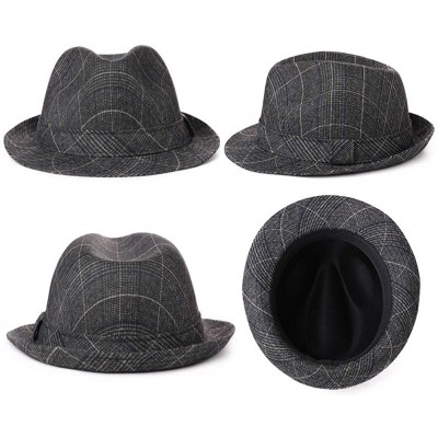 Fedoras Homburg Gangster Manhattan Godfather Accessories - CO18K6N2KZT $15.36