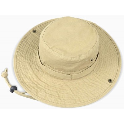 Sun Hats Bucket Hat Wide Brim UV Protection Sun Hat Boonie Hats Fishing Hiking Safari Outdoor Hats for Men and Women - CL18E6...