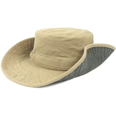 Sun Hats Bucket Hat Wide Brim UV Protection Sun Hat Boonie Hats Fishing Hiking Safari Outdoor Hats for Men and Women - CL18E6...