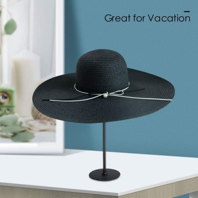 Sun Hats Womens Beach Sun Straw Hat- Floppy Beach hat & Wide Brim Braided Sun Hat - UPF 50+ Maximum Sun Protection - C1194K6S...