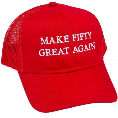 Baseball Caps 50th Birthday Cap Gift for Men Women Make Fifty Great Again Trucker Hat 50 - CT18OTQKZY5 $17.77