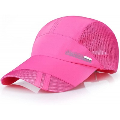 Baseball Caps New UV Quick-Drying Waterproof Baseball Cap Outdoor Lightweight UV Protection Hats - Rose Red 1 - C418EI7ZXD8 $...