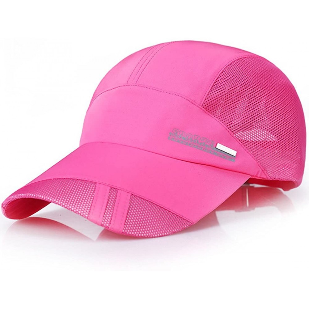 Baseball Caps New UV Quick-Drying Waterproof Baseball Cap Outdoor Lightweight UV Protection Hats - Rose Red 1 - C418EI7ZXD8 $...