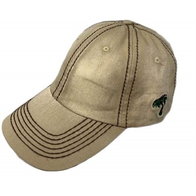 Baseball Caps Fashionable Washed Cotton Plain Printed Baseball Cap for Unisex Women Men Adjustable Dad Hat - Tan - CL18RUG34O...