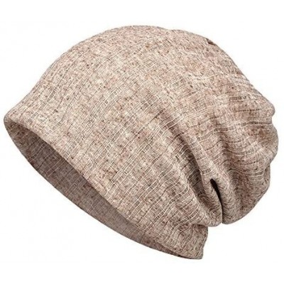 Skullies & Beanies Women's Lightweight Solid Chemo Hat Slouchy Beanie Cap - Khaki - C01868E80GM $7.67