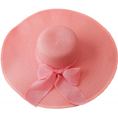 Sun Hats Personalized Beach Floppy Hat Wide Brim Straw Roll Up Hat Foldable Cap Wedding Monogram Bridesmaid Gift - CS18RZ962Q...