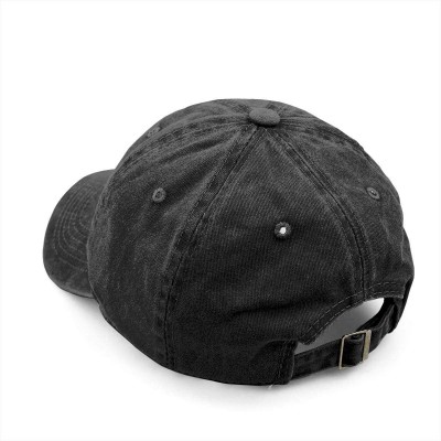 Baseball Caps Unisex Mama Bear Denim Hat Adjustable Washed Dyed Cotton Dad Baseball Caps - Print Logo Black 3 - CR18QH356L6 $...