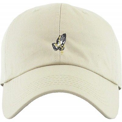 Baseball Caps Praying Hands Rosary Savage Dad Hat Baseball Cap Unconstructed Polo Style Adjustable - C617AAEYZYL $12.26