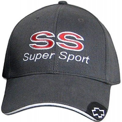 Baseball Caps Chevy SS Men's Embroidered Hat - Gray - CH11OSFRIR3 $17.23