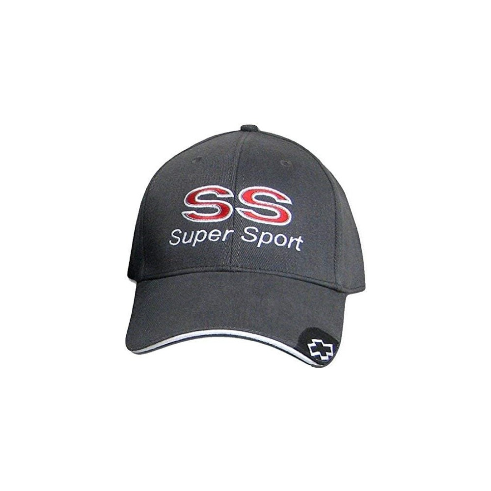Baseball Caps Chevy SS Men's Embroidered Hat - Gray - CH11OSFRIR3 $17.23