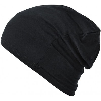 Skullies & Beanies Mens Sports Thermal Beanie - Womens Fitness Cap Fast Dry Hat Made in Japan Gym - Black - C511BAI4WNN $13.16