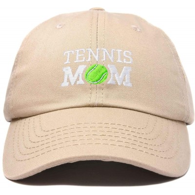 Baseball Caps Premium Cap Tennis Mom Hat for Women Hats and Caps - Khaki - C118IOI3KQR $11.56