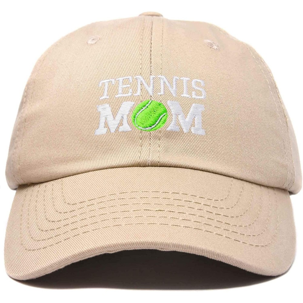 Baseball Caps Premium Cap Tennis Mom Hat for Women Hats and Caps - Khaki - C118IOI3KQR $11.56