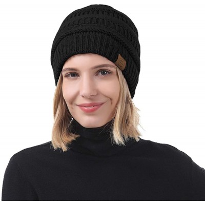 Skullies & Beanies Beanie for Women Knit Hat Cozy Winter Hats Thick Womens Hat Warm Beanie Hat Gifts for Women - C218Z32C4XK ...