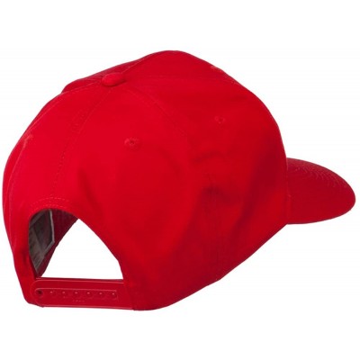 Baseball Caps Black NASA Embroidered Patched High Profile Cap - Red - CP11MJ3S12R $11.75