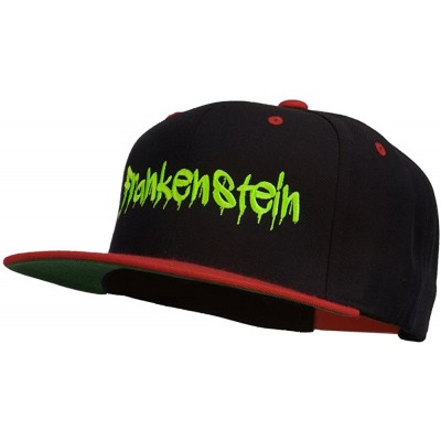 Baseball Caps Halloween Frankenstein Embroidered Snapback Cap - Black Red - CM11P5IHU07 $20.86