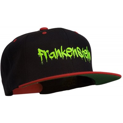 Baseball Caps Halloween Frankenstein Embroidered Snapback Cap - Black Red - CM11P5IHU07 $20.86