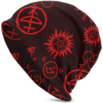 Skullies & Beanies WTTMLsys Supernatural Symbols Christmas Outdoor - CU18Z2I0T02 $16.25