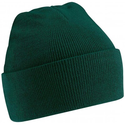 Skullies & Beanies Original cuffed beanie - Bottle Green - CU11JZ9PYYV $7.89