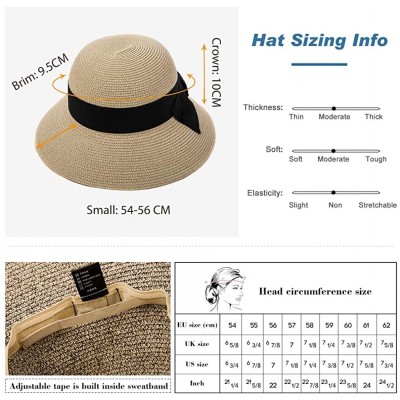 Sun Hats Small Head Women Packable SPF Sun Hat Bucket Chin Strap Summer Beach for Girls 54-56cm - Beige_69087 - C518SQ9I3UZ $...