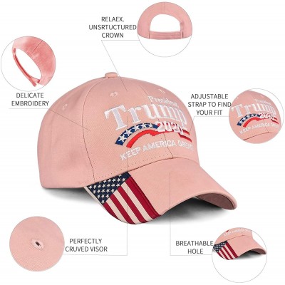 Baseball Caps Donald Trump 2020 Hat Keep America Great Embroidered MAGA USA Adjustable Baseball Cap - D-3-pink - CQ18XLXNIWA ...