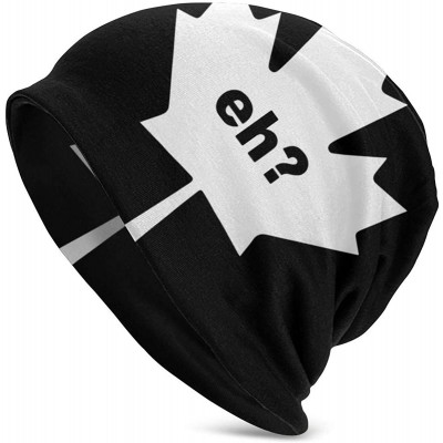 Skullies & Beanies Unisex Comfortable Slouchy Beanie Hat Stretchy Baggy Skull Cap - Eh Canada Flag Maple - C418AMX69Y4 $20.77