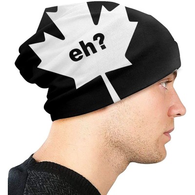 Skullies & Beanies Unisex Comfortable Slouchy Beanie Hat Stretchy Baggy Skull Cap - Eh Canada Flag Maple - C418AMX69Y4 $20.77