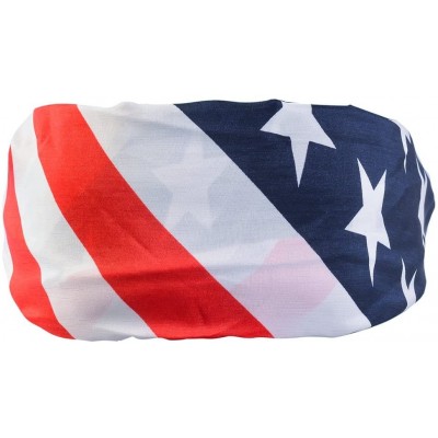 Headbands Patriotic Headband - Unisex - American Flag Headband - Patriotic Hair Accessories - Flag Headband - CY117ZVZP31 $8.90