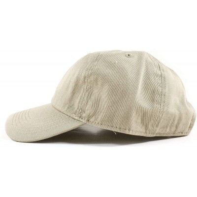 Baseball Caps Polo Style Baseball Cap Ball Dad Hat Adjustable Plain Solid Washed Mens Womens Cotton - Khaki - C118WDC305T $7.63