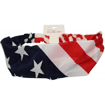 Headbands Patriotic Headband - Unisex - American Flag Headband - Patriotic Hair Accessories - Flag Headband - CY117ZVZP31 $8.90