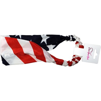 Headbands Patriotic Headband - Unisex - American Flag Headband - Patriotic Hair Accessories - Flag Headband - CY117ZVZP31 $8.90