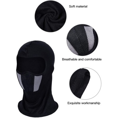 Balaclavas 3 Pieces Balaclava Ski Mask Breathable Full Face Mask Windproof Sports Headwear for Outdoor Activities - CZ1927M79...