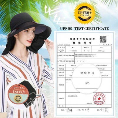 Sun Hats Womens Packable Ponytail Gardening Summer Sun Hat with Neck Flap Chin Strap - 00018black - CT18W4DNO4S $18.52