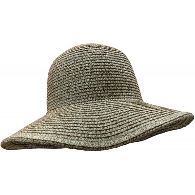 Sun Hats Floppy Stylish Sun Hats Bow and Leather Design - Style D - Khaki - C318CLNSNLY $15.72