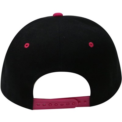 Baseball Caps Swag Snapback Caps - Black/Fuchsia - C418DHQ26ZT $17.20