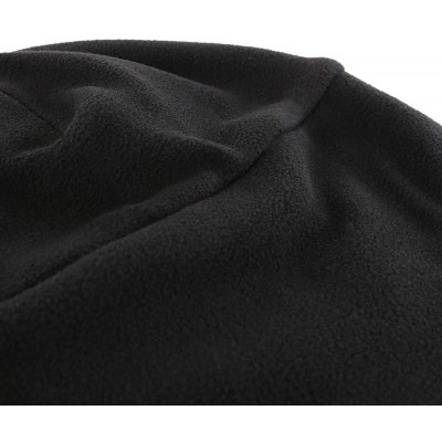Balaclavas Men's Warm 2 in 1 Hat Winter Fleece Earflap Skull Sports Beanie Ski Mask - Black - C418IRHT630 $16.17