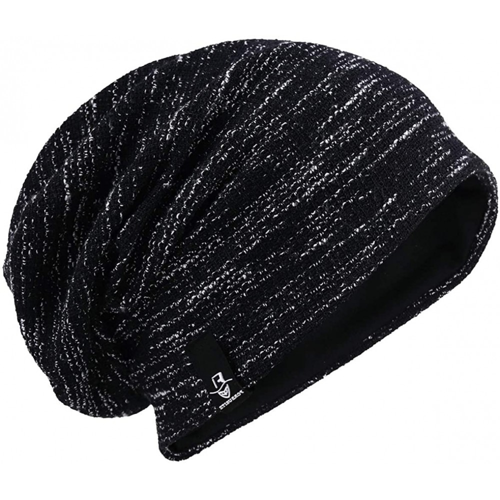 Skullies & Beanies Men's Slouch Slouchy Beanie Oversize Summer Winter Skull Cap N010 - Mutil-black - CJ18AKUKRX3 $13.33