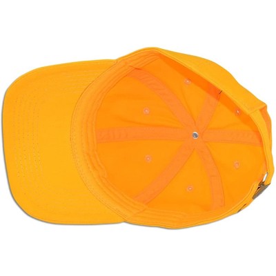 Baseball Caps Cotton Classic Dad Hat Adjustable Plain Cap Polo Style Low Profile Unstructured 1400 - Gold - CI12O6U4OOQ $11.97
