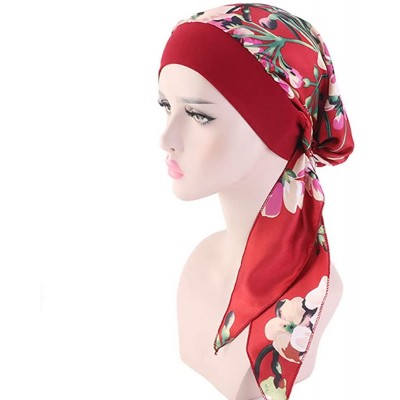 Skullies & Beanies Vintage Elastic Cotton Turbans Multifunction - 3pcs-a - CL197K2896R $21.94