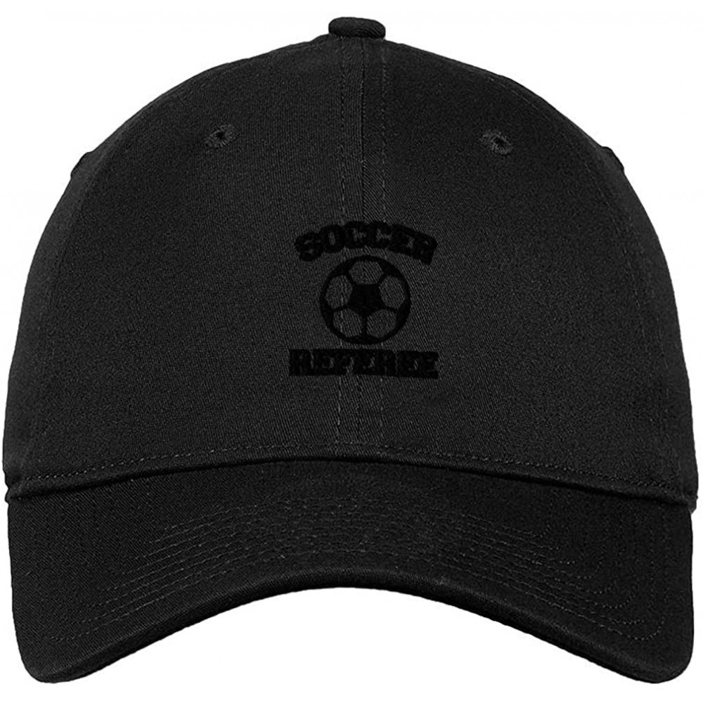 Baseball Caps Soccer Referee Embroidered Unstructured Profile - C6188SOH7SI $14.85