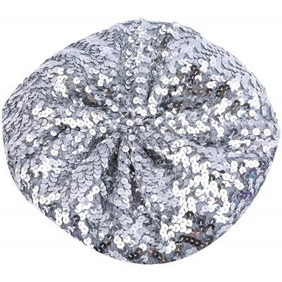 Berets Performance Dancing Vintage Headwear - Silver - C318OZ3C4AH $7.68
