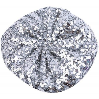 Berets Performance Dancing Vintage Headwear - Silver - C318OZ3C4AH $7.68