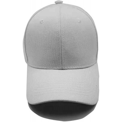 Baseball Caps Baseball Cap Casual Adjustable Plain Baseball Hat for Men Women Dad Tucker Ball Cap - 1 Pcs Grey - CX192W2TU0D ...