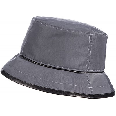 Rain Hats Deluxe Rain Bucket Hat - Charcoal - CF11OTKFKYP $56.24
