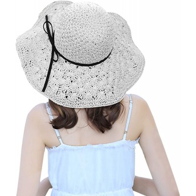 Sun Hats Elegant Floppy Ladies Womens Outdoor - Grey - CR18R0QLGIZ $18.07