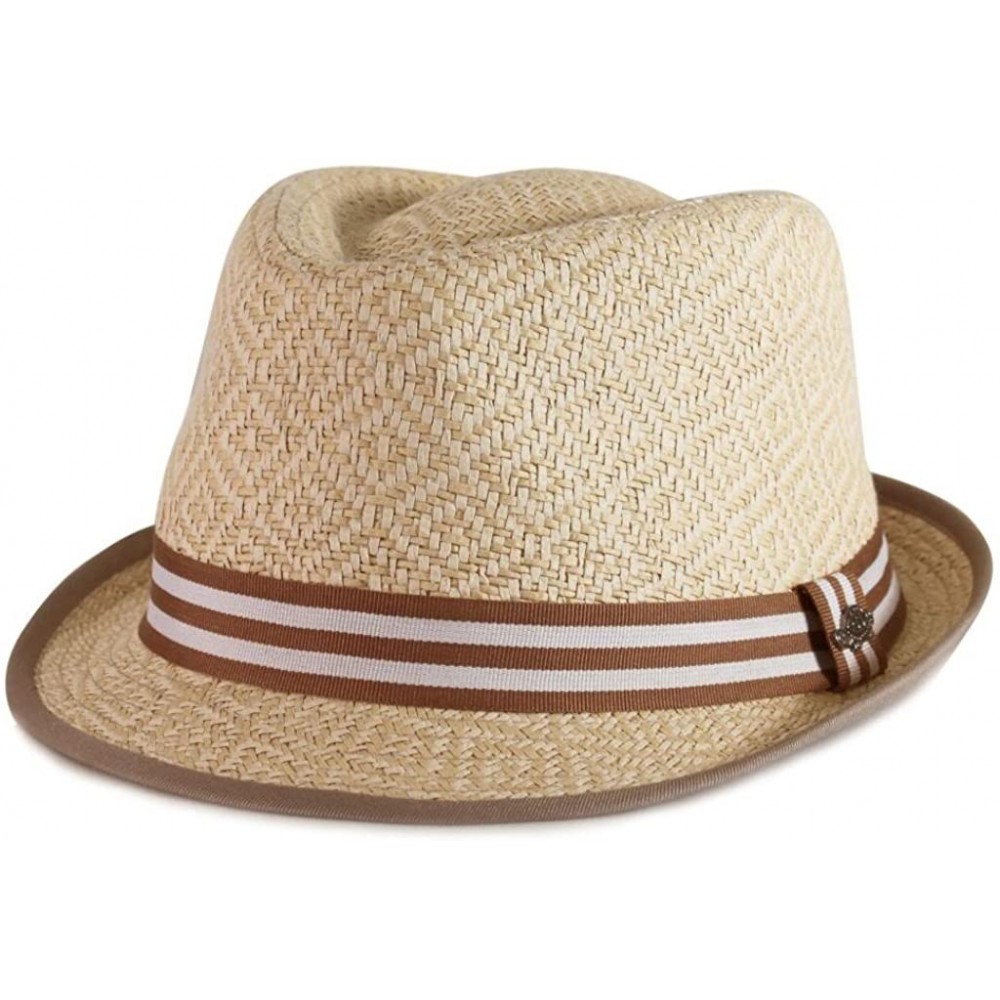 Fedoras Summer Special Straw Fedora Sale - Natural - CC11FPBWKTZ $13.86