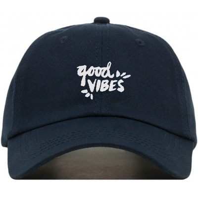 Baseball Caps Good Vibes Baseball Hat- Embroidered Dad Cap- Unstructured Soft Cotton- Adjustable Strap Back (Multiple Colors)...