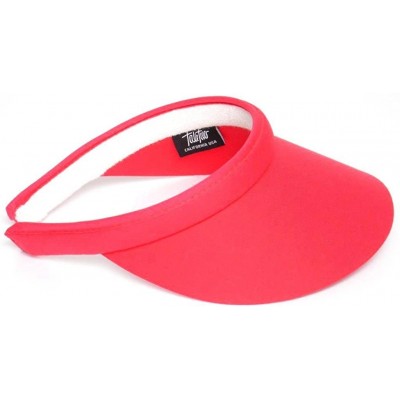 Visors Women's Mid Size Clip On Brim Visor - Raspberry - CG11I34ZL65 $29.48