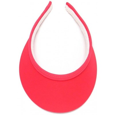 Visors Women's Mid Size Clip On Brim Visor - Raspberry - CG11I34ZL65 $29.48