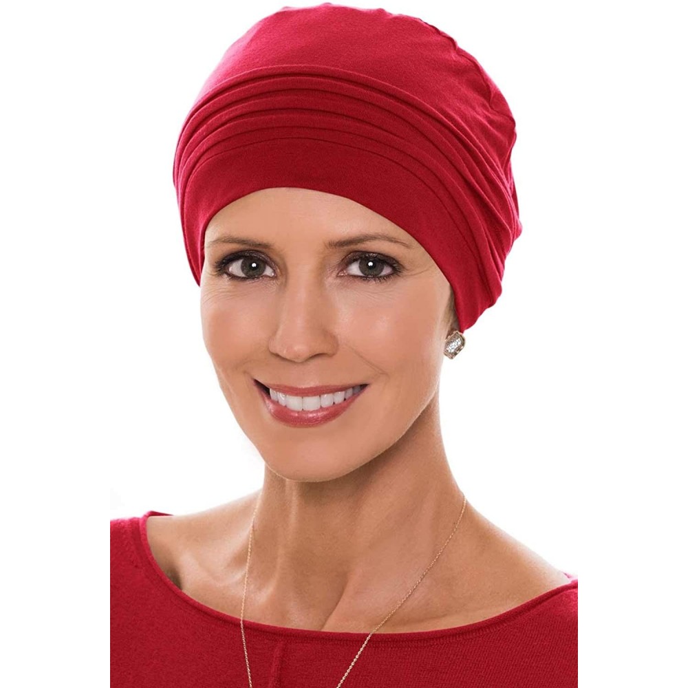 Skullies & Beanies Bamboo Couture Cap- Cancer Headwear for Women - Salsa - CE197K4Y4UU $17.69